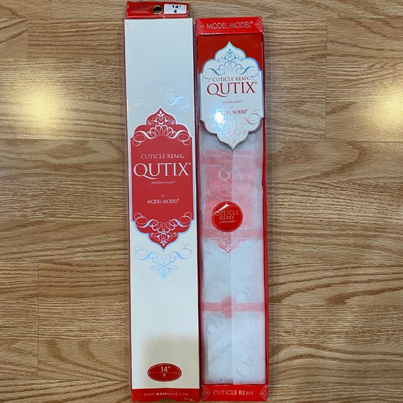 #57 REMY 14" QUTIX 100% HUMAN HAIR EXTENSION - Picture 1 of 3